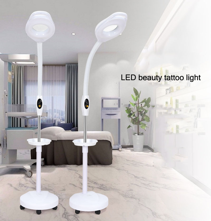 LED 차가운 빛 램프 문신 눈썹 문신 확대 뷰티 네일 16 배 확대 그림자 없는 램프, 미용실 플로어 램프